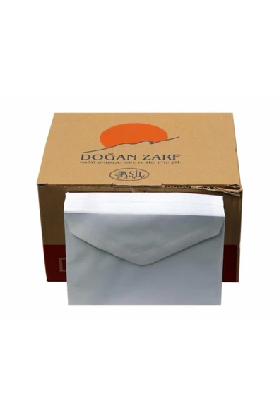 Doğan Asil Mektup Zarfı 11.4 X 16.2 cm 100 Gram 500lü 1 Koli 500 Adet - 1
