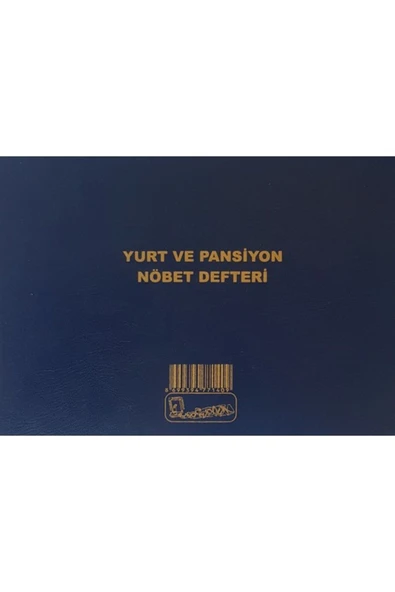 Kocaoluk Yurt Ve Pansiyon Nöbet Defteri Cilt Kapak - 1
