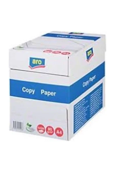 Aro A4 Fotokopi Kağıdı 80 gr 1 Koli 5li Paket 2500 Adet Kağıt - Resim 2