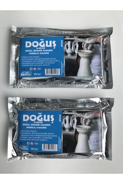 Doğuş İş Eğitimi Seramik Hamuru Kil Beyaz 1000 Gr. 1 K.g ürün görseli 1