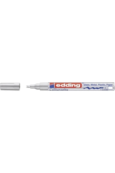 Edding 753 Kaligrafi Kalemi 1-2,5mm - Gümüş - 1