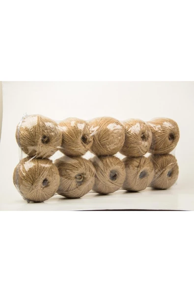 Özcan Toptan Tuhafiye Jüt (hasır) Ipi Çuval Ipi Kırnak Ipi 10 Adet (1kg) Jüt Ipi - 1