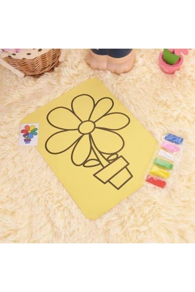 AYMAGNET 30 Adet, Büyük Boy, Kum Boyama Seti, A4 Boyutunda, Kum Boyama Çalışması, Etkinlik 30 - Resim 6