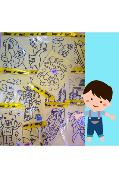 Erbek 25 Adet-erkek Model-a4 Boyutunda Kum Boyama Seti ürün görseli 1