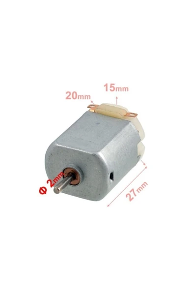 Gökkuşağı 10 Adet Eğitici Deney Motoru - 3v Dc Mini Motor - Elektrik Motoru D.m - Resim 2