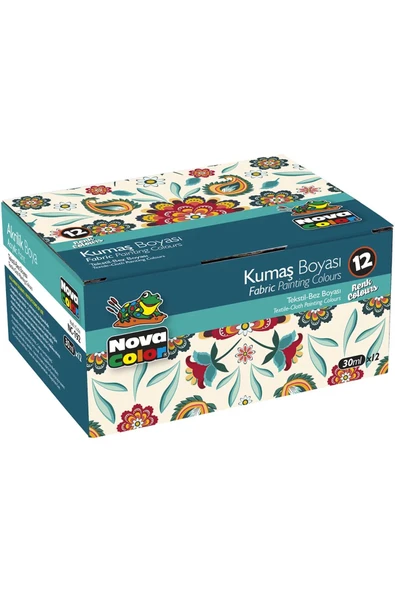 Nova Color Kumaş Boyası 12 Li Takım Nc-192 ürün görseli 1