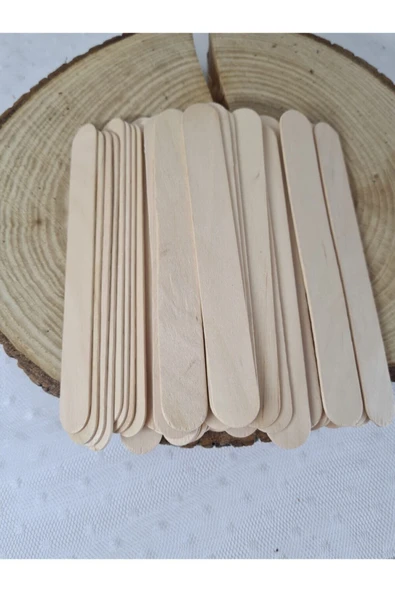 Misyon Ahşap Çubuk, Ahşap Dondurma Çubuğu, Büyük Dil Çubuğu 50'li ürün görseli 1