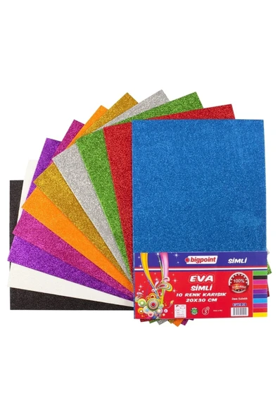 Bigpoint Simli Eva 20x30cm Karışık 10 Renk ürün görseli