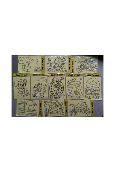 Ceka Kum Boyama 50 Adet Büyük Boy (a4) Kum Boyama Seti ürün görseli 1