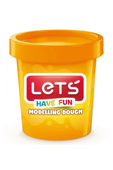 Lets TEK RENK OYUN HAMURU NEON TURUNCU 150 GR / L8 - Resim 2