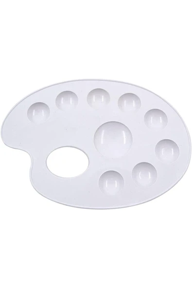 Mikro Hatas 20cm Plastik Godeli Öğrenci Resim Paleti / 0890 - 1