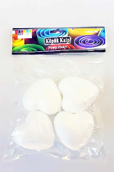 Südor Köpük Kalp 4 lü Strafor ürün görseli 1