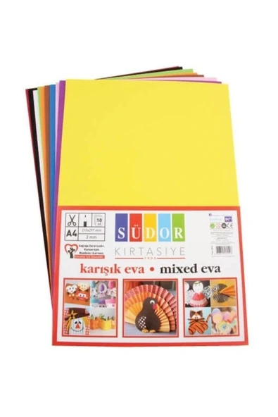 Südor Eva 20x30 Cm 2 Mm 10 Renk Karışık Sk02 - 1