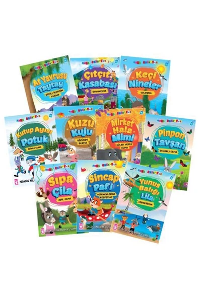 Timaş Çocuk Mini Masallar 5 Seti (10 KİTAP TAKIM) / / Nalan Aktaş Sönmez ürün görseli 1
