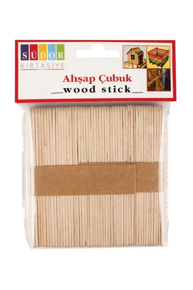Südor Bs68 Ahşap Çubuk Küçük Dondurma Çubuğu 50 Li ürün görseli 1