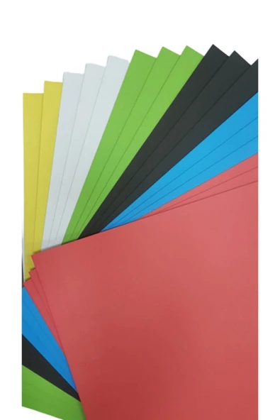 Paperart Renkli Mukavva 50x70 Cm Karışık 1,0 Mm 18 Lı (1 PAKET 18 ADET) - 1