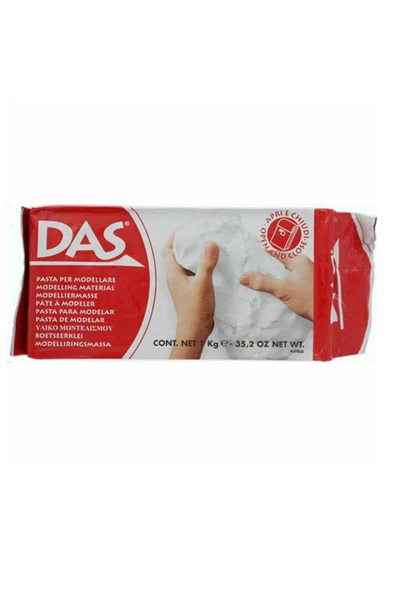 Das Seramik Hamuru, Beyaz Renk 1000Gr. ürün görseli 1
