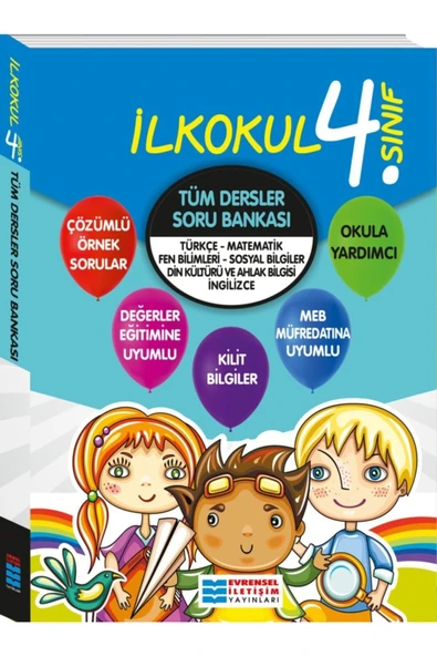 Evrensel İletişim Yayınları 4. Sınıf Tüm Dersler Soru Bankası / Kolektif / Evrensel İletişim Yayınları / 9786052110799 - 1