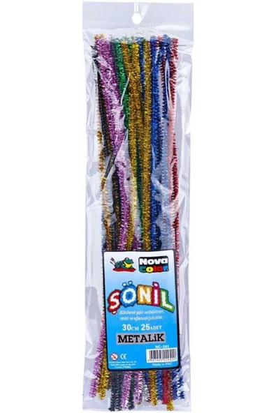 Nova Color 25'li 30cm Metalik Simli Şönil Nc-283 ürün görseli