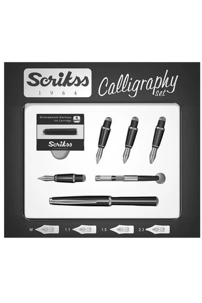 Scrikss Kaligrafi Seti Bordo 33 ürün görseli 1