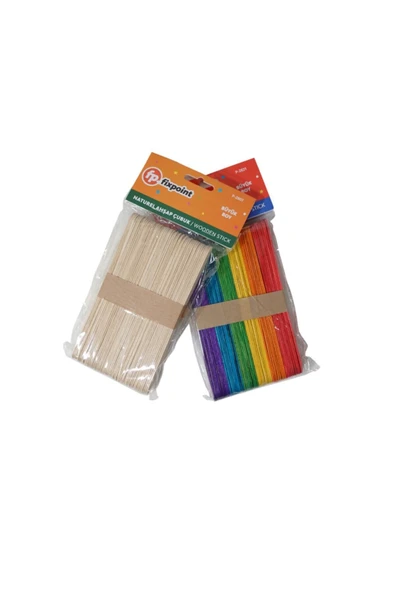 FixPoint 100 Adet Abeslang Ahşap Çubuk Çx ürün görseli 1