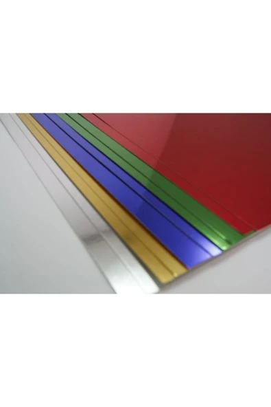 Kika Metalik Aynalı Fon Kartonu 5 Adet 50x70 Ebat - Resim 2