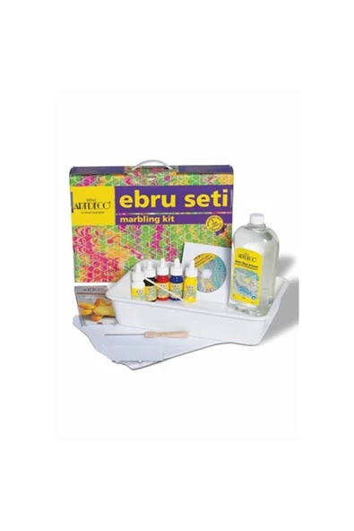 Artdeco Ebru Boyası Seti 5 Renk X 30 ml Başlangıç Seti (A4 TEKNELİ) Y-016 Es-2 ürün görseli 1