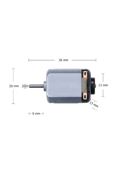 Tuğra Eğitici Deney Motoru - 3v Dc Mini Motor - Elektrik Motoru - 3
