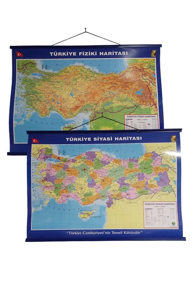 Öykü Haritacılık Türkiye Siyasi Ve Fiziki Haritası 50x70 Cm Çift Taraflı - 1
