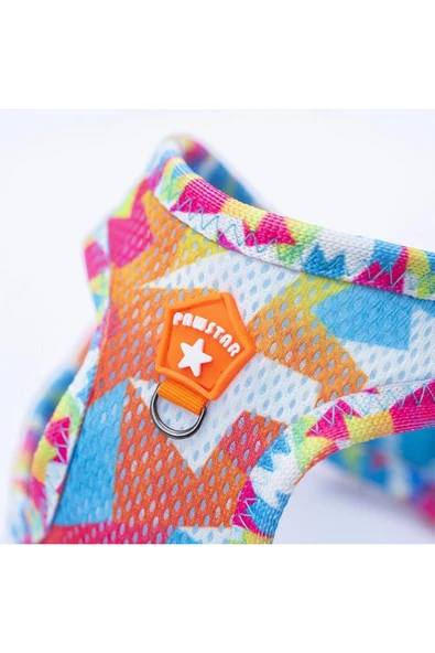 Pawstar Mosaic Air-mesh Göğüs Tasması Kedi Köpek Göğüs Tasması - Resim 8