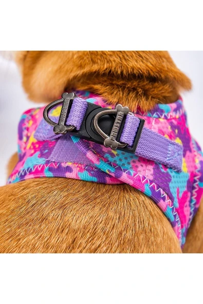 Pawstar Rosea Camouflage Air-mesh Kedi Köpek Göğüs Tasması - 5