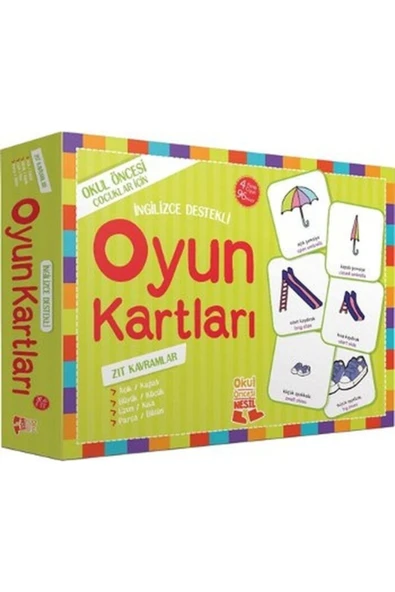 Nesil Yayınları Oyun Kartları - Zıt Kavramlar _son Baskı - 1
