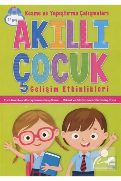 Ema Çocuk Akıllı Çocuk Kesme ve Yapıştırma Çalışmaları Gelişim Etkinlikleri (3+ Yaş) - 1