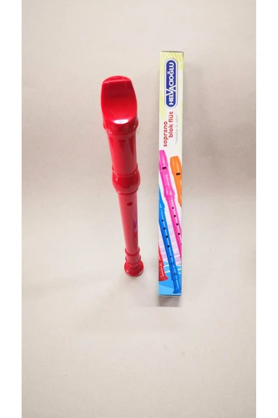 Helvacıoğlu Soprano Blok Flüt Kırmızı - 7