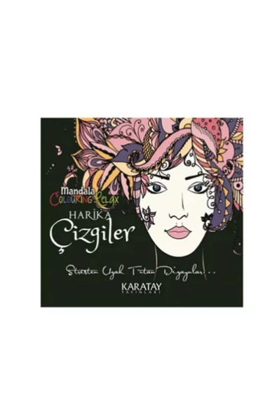 Karatay Yayınları Boyama Kitabı Harika Çizgiler Mandala Karatay - 1