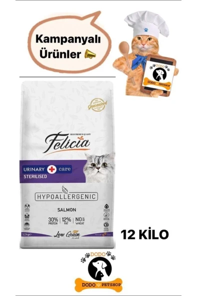 Az Tahıllı 12 Kg Sterilised Somonlu Hypoallergenic Kedi Maması - Resim 3