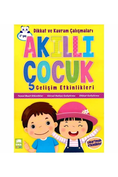Ema Çocuk Akıllı Çocuk Gelişim Etkinlikleri Dikkat Kavram Çalışmaları - 1
