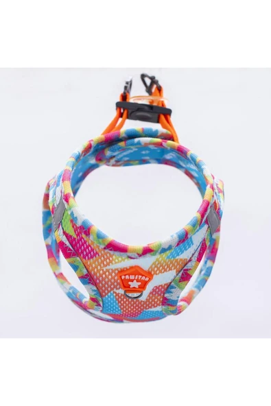 Pawstar Mosaic Air-mesh Göğüs Tasması Kedi Köpek Göğüs Tasması - Resim 3