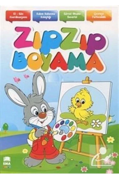 Ema Çocuk Zıpzıp Boyama Kitabı - 1