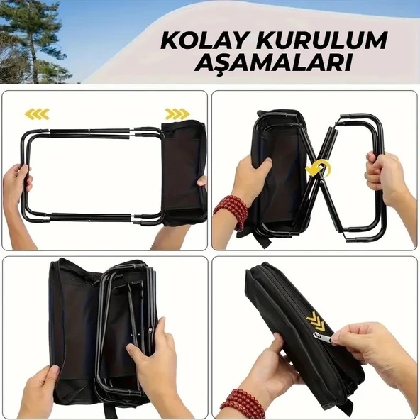 Northopia Flip Katlanır Kamp Taburesi - 5