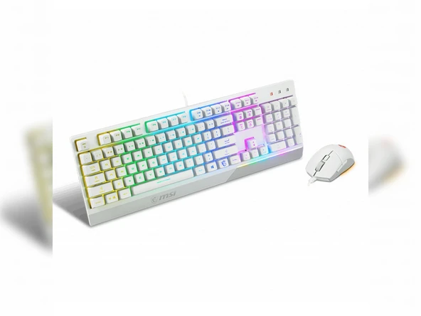MSI Vigor GK30 Combo RGB Beyaz Kablolu Oyuncu Klavye Mouse Seti - 2