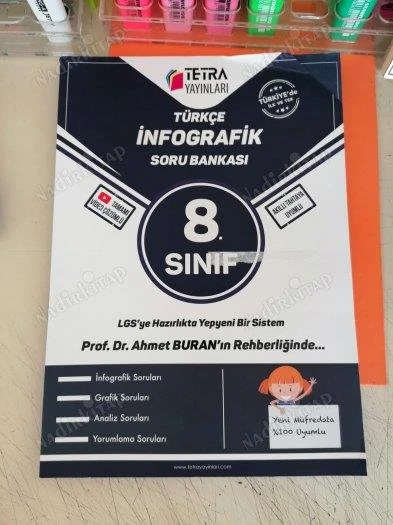 Tetra 8.Sınıf Türkçe İnfografik Soru Bankası ürün görseli