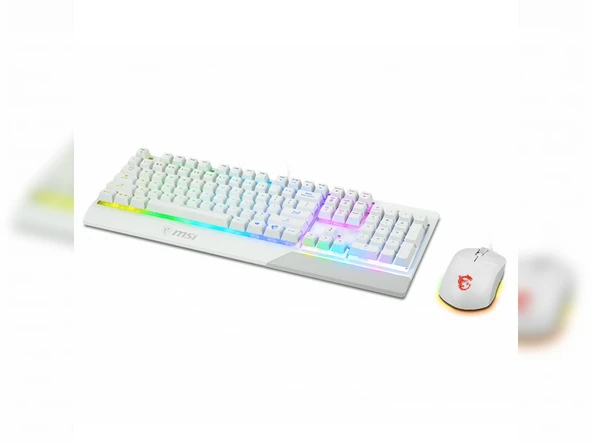 MSI Vigor GK30 Combo RGB Beyaz Kablolu Oyuncu Klavye Mouse Seti - 4