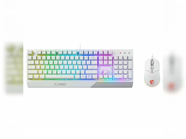 MSI Vigor GK30 Combo RGB Beyaz Kablolu Oyuncu Klavye Mouse Seti - 5