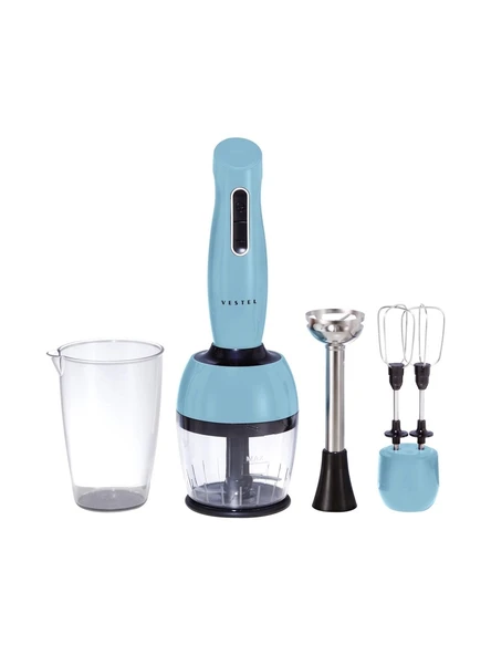Vestel Retro Düş Mavisi El Blender Seti ürün görseli