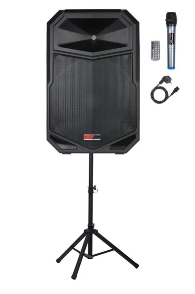 Lastvoice LS-P2915 Portatif Taşınabilir Mikrofonlu Şarjlı Ses Sistemi Hoparlör 15 İNÇ 850 WATT - Resim 2