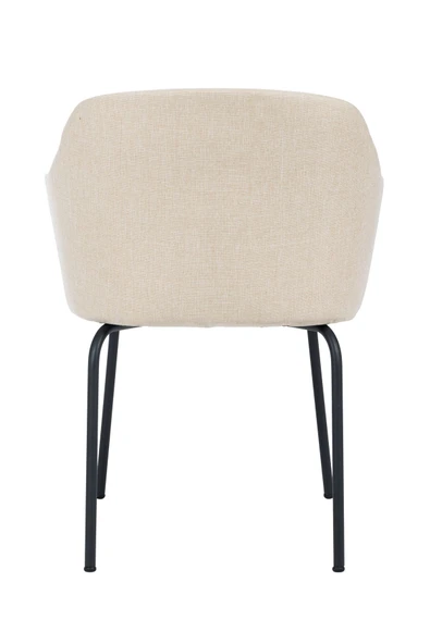 MARKAELZ TOLİNA TOPLANTI SANDALYESİ VE BEKLEME KOLTUĞU SİYAH AYAK ( KETEN KUMAŞ) - 4