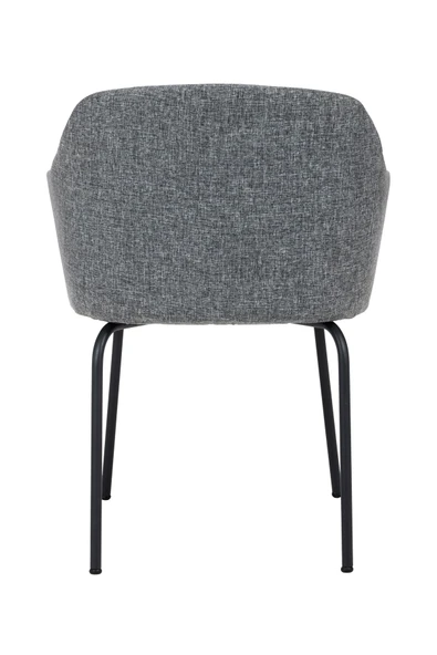 MARKAELZ TOLİNA TOPLANTI SANDALYESİ VE BEKLEME KOLTUĞU SİYAH AYAK ( KETEN KUMAŞ) - 4