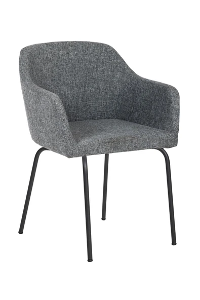 MARKAELZ TOLİNA TOPLANTI SANDALYESİ VE BEKLEME KOLTUĞU SİYAH AYAK ( KETEN KUMAŞ) - 2