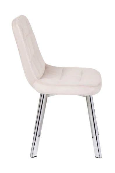 MARKAELZ YONCA SANDALYE; SALON, MUTFAK SANDALYESİ NİKELAJ AYAK - 2